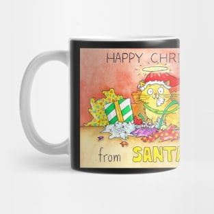 Happy Christmas from Santa Claws Mug